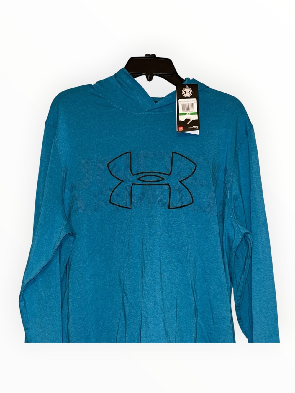 Under Armour Logo Hoodie Lightweight Loose Fit Blue Men’s Large NWT Stretch